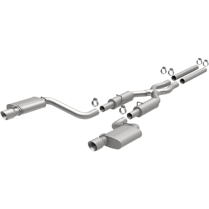 Magnaflow 15494 MagnaFlow 11-12 Dodge Charger SRT-8 Hemi Dual Split Rear Exit Stainless Cat-Back Performance Exhaust