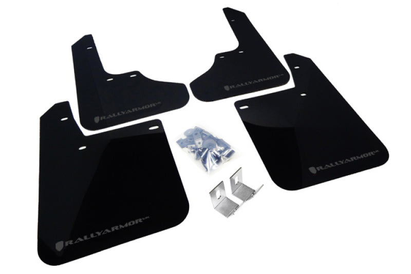 Rally Armor MF2-UR-BLK/GRY 93-01 Subaru Impreza RS Black UR Mud Flap w/ Grey Logo