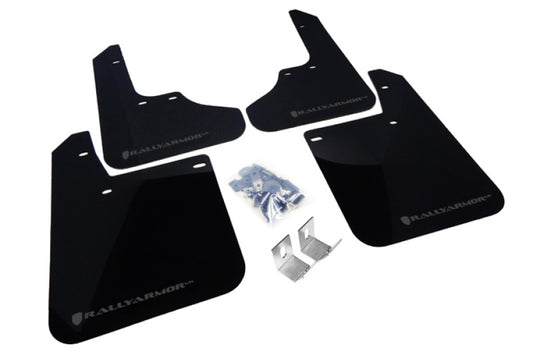 Rally Armor MF2-UR-BLK/GRY 93-01 Subaru Impreza RS Black UR Mud Flap w/ Grey Logo