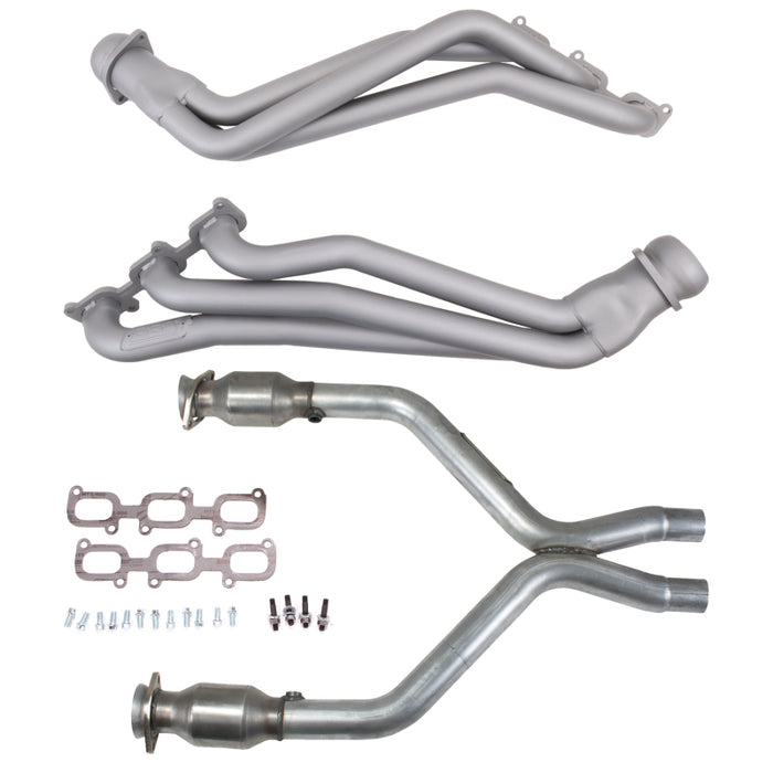BBK 16421 11-14 Ford Mustang V6 1-3/4 Long Tube Headers w/High Flow Catted X-Pipe (Ti Ceramic)