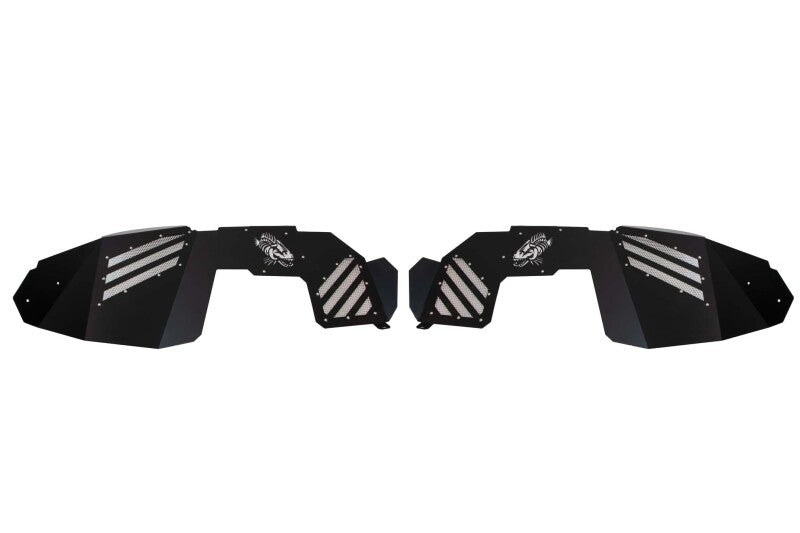 Fishbone Offroad FB33193F 2018+ Jeep Wrangler/Gladiator - Black Powdercoat Front Inner Fenders