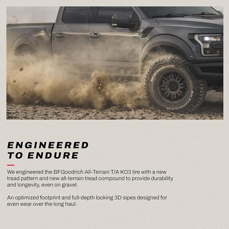 BFGoodrich 09100 All Terrain T/A KO3 LT265/70R17 123/120S