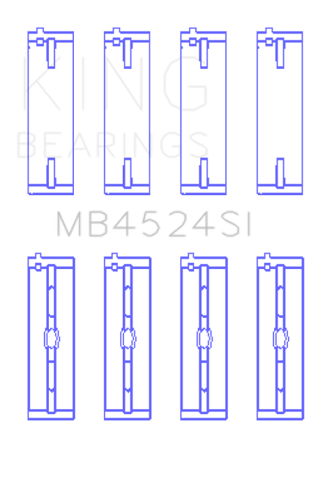 King Engine Bearings MB4524SI0.25 King Bearings Nissan VR38DETT VQ35HR VQ37HR Performance Crankshaft Main Bearings - Size +0.25mm