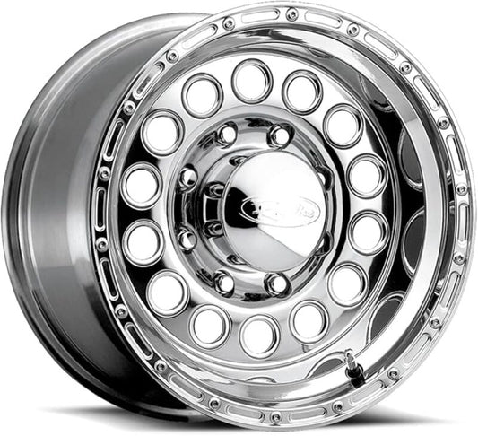 Raceline 887-58012 887 Rock Crusher 15x8in / 5x114.3 BP / -32mm Offset / 83.82mm Bore - Polished Wheel