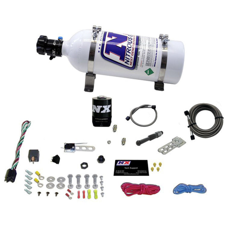 Nitrous Express 21000-05 Dry EFI Single Nozzle Nitrous Kit (35-150HP) w/5lb Bottle