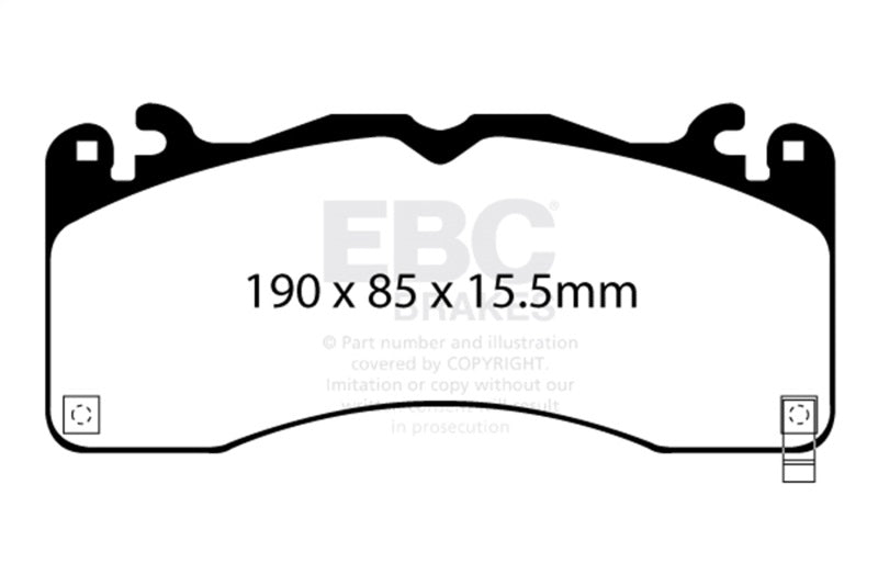 EBC DP33040C 15-23 Ford Mustang 5.0L (Gen 6) Redstuff Front Brake Pads