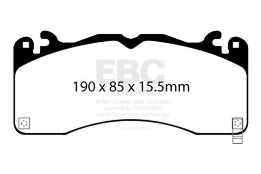 EBC DP53040NDX 2015+ Ford Mustang (6Th Gen) 2.3L Turbo (GT Package) Bluestuff Front Brake Pads