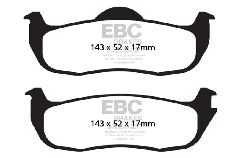 EBC DP41707R 04-05 Infiniti QX56 5.6 Yellowstuff Rear Brake Pads