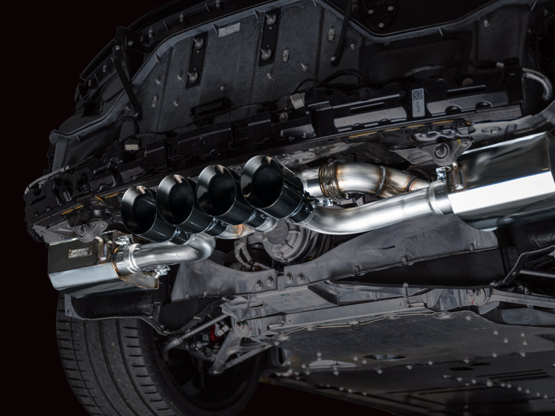 AWE Tuning 3025-43906 AWE 2023 C8 Corvette Z06 SwitchPath Cat-Back Exhaust - Diamond Black Tips