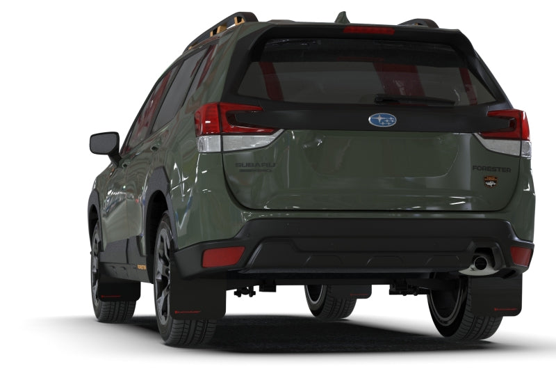 Rally Armor MF82-UR-BLK/RD 22-24 Subaru Forester & Wilderness Black UR Mud Flap w/Red Logo