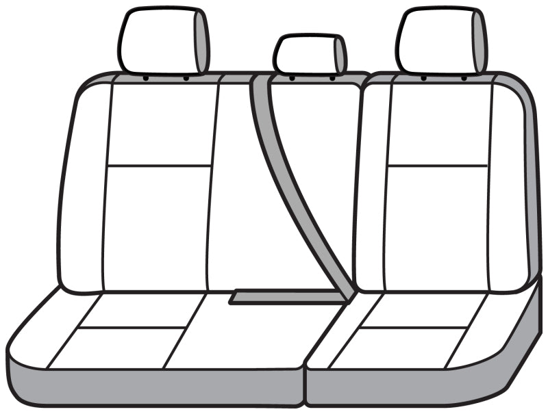 Covercraft SS8452PCCH 16-23 Toyota Tacoma Polycotton SeatSaver Custom Second Row Seat Covers - Charcoal