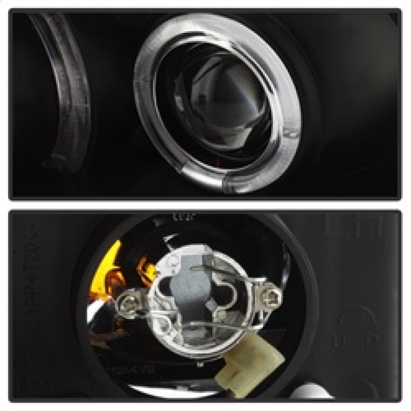 SPYDER 5010780 Spyder Honda Civic 06-08 2Dr Projector Headlights LED Halo Black High H1 Low H1 PRO-YD-HC06-2D-HL-BK