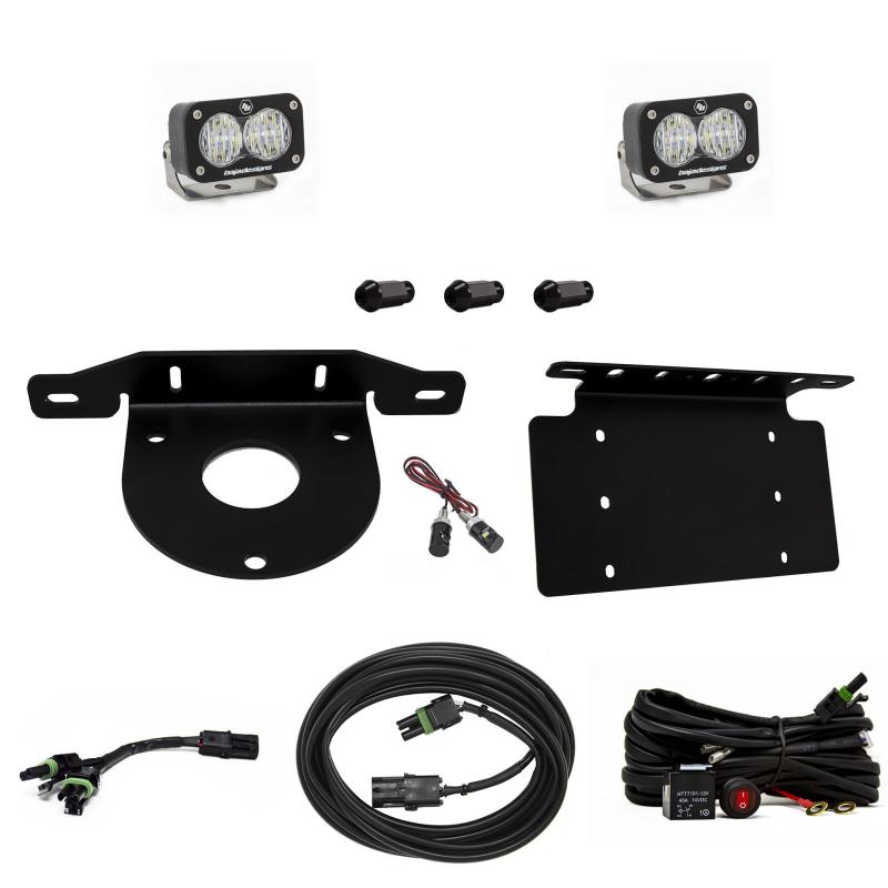 Baja Designs 447765UP 2021+ Ford Bronco Dual S1 Sport W/C Reverse Kit w/Lic Plate w/Upfitter