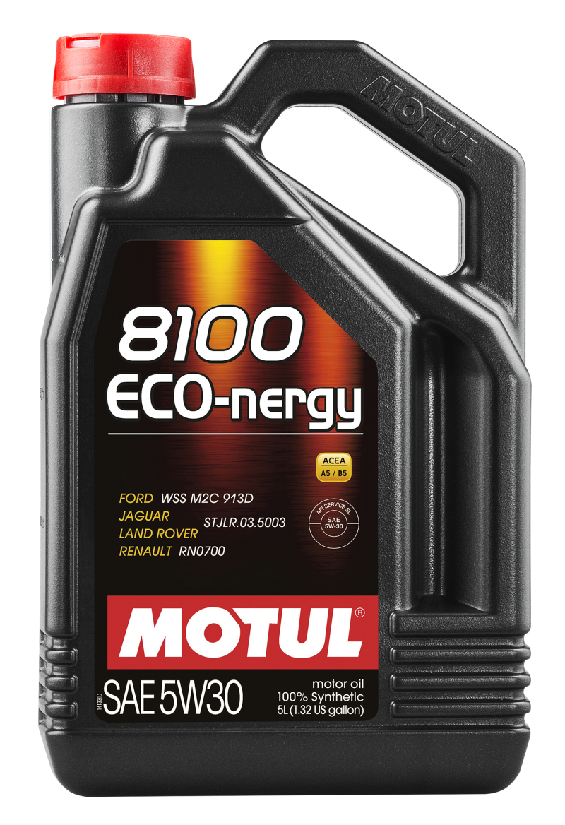 Motul 102898 5L Synthetic Engine Oil 8100 5W30 ECO-NERGY - Ford 913C