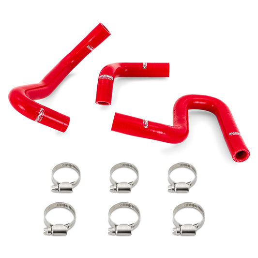 Mishimoto MMHOSE-4RUN34-96HHRD 96-02 4Runner 3.4L Silicone Heater Hose Kit (w/o Rear Heater) Red