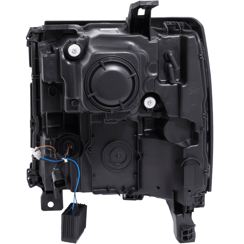 ANZO 111373 16-17 Chevy Silverado 1500 Prjctr. Headlight Plank Styl. w/Amber (Only Work w/HID Equip. Truck)