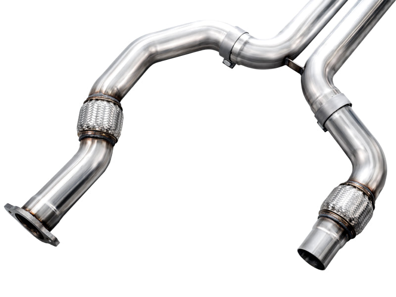 AWE Tuning 3025-43436 2021+ Cadillac CT4-V Blackwing SwitchPath Exhaust - Diamond Black Tips