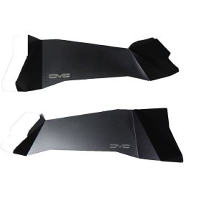DV8 Offroad INFEND-01RB 07-18 Jeep Wrangler JK Rear Aluminum Inner Fender - Black