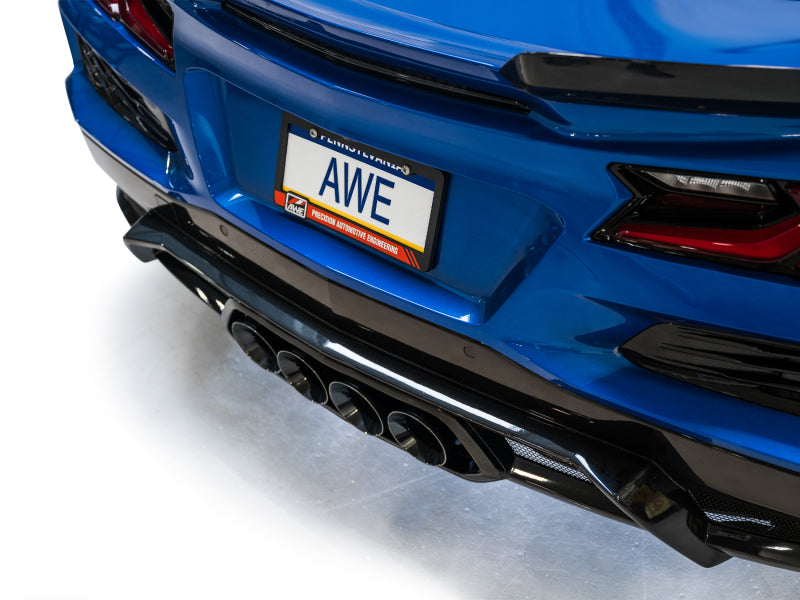 AWE Tuning 3025-43906 AWE 2023 C8 Corvette Z06 SwitchPath Cat-Back Exhaust - Diamond Black Tips
