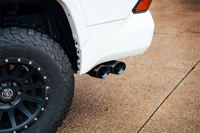 CORSA Performance 21245BLK Corsa 22-25 Toyota Tundra 4WD 3in Sport Cat-Back Side Exit Exhaust System w/ Twin 4in Black PVD Tips
