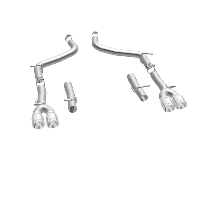 Magnaflow 19218 MagnaFlow Axle-Back, SS, 2.5in, Quad Split Rear 3.5in Tip 2015 Dodge Challenger 3.6L V6
