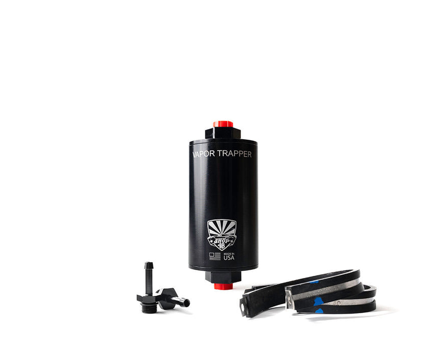 Vapor Trapper VAPVT4BLK-3/8-B Basic Install Package 4in Black w/Dell Clamps