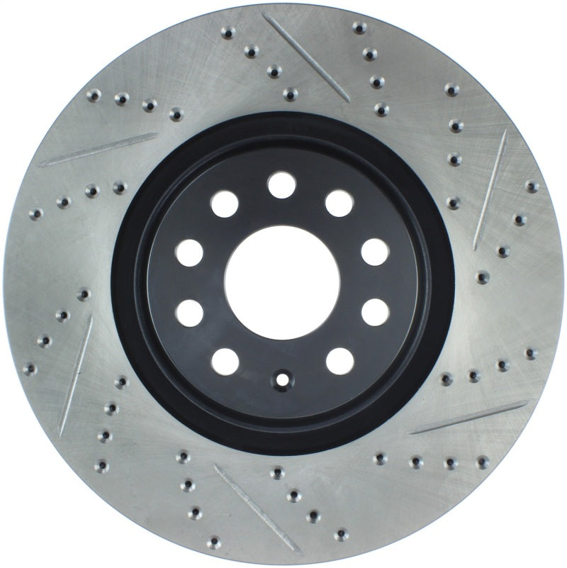 Stoptech 127.33144L StopTech Slotted & Drilled Sport Brake Rotor