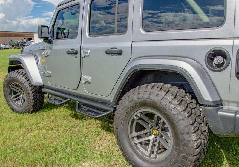 N-Fab HPJ1980T-TX Podium LG 2019 Jeep Wrangler JT 4DR Truck - Full Length - Tex. Black - 3in