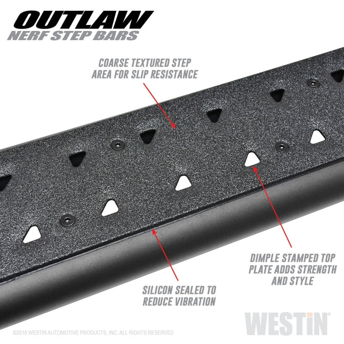 Westin 58-53945 15-19 Ford F-150 SuperCrew / 17-19 Ford F-250/350 Crew Cab Outlaw Nerf Step Bars