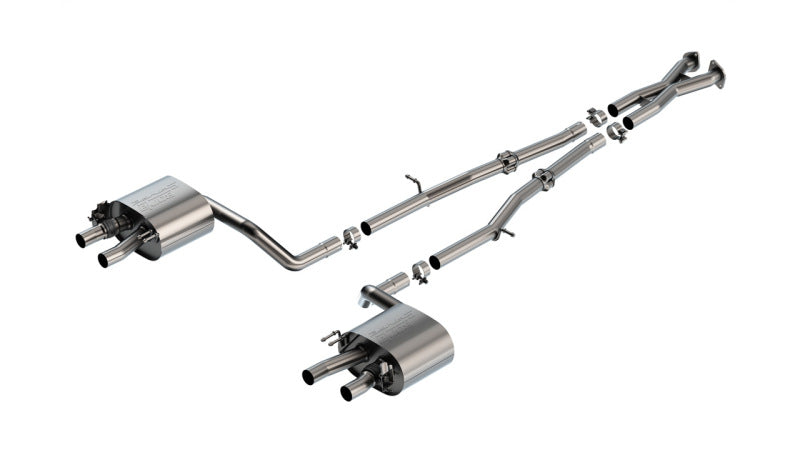 Borla 140936 22-23 Kia Stinger 3.3L V6 Turbo 2.25in Pipe Dia Dual Split Rear Exit S-Type Cat-Back Exhaust