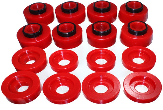 Energy Suspension 4.4124R 08-16 Ford F-250/F-350/F-450/F-550 Super Duty Crew Cab Red Body Mount Set
