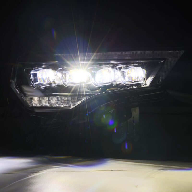 AlphaRex 880808 14-22 Toyota 4Runner (2021 Req. Conv) NOVA LED Proj HL Blk w/Actv Light & Seq. Sig + SB DRL