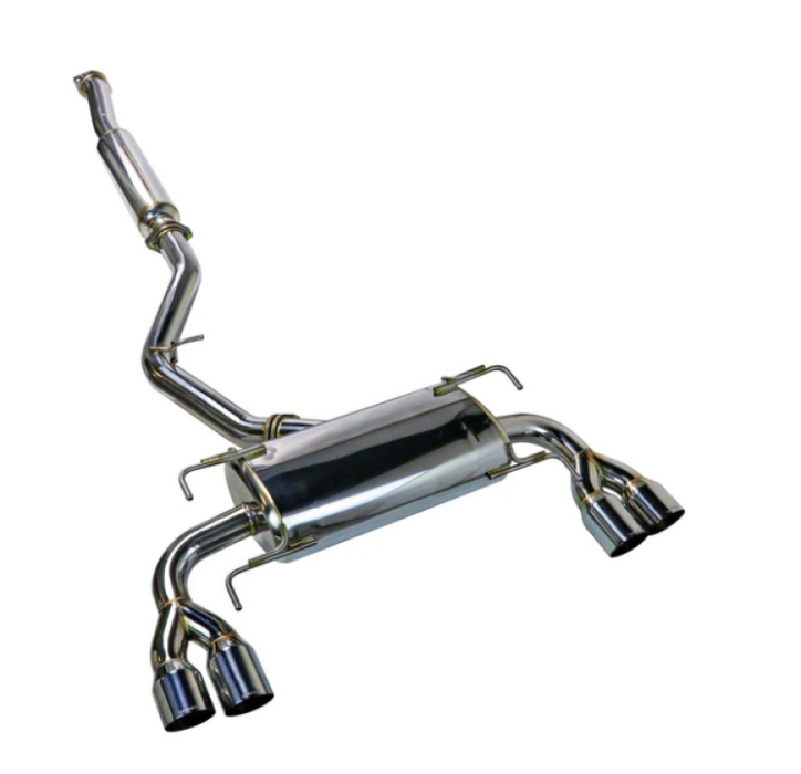 Remark RK-C2076S-02 08-14 Subaru WRX STi GR Hatch Sports Touring Cat-Back Exhaust - SS Quad Tips (Resonated)