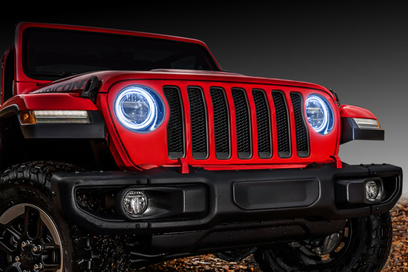 ORACLE Lighting 1214-001 Oracle Jeep Wrangler JL/Gladiator JT LED Surface Mount Headlight Halo Kit - White SEE WARRANTY
