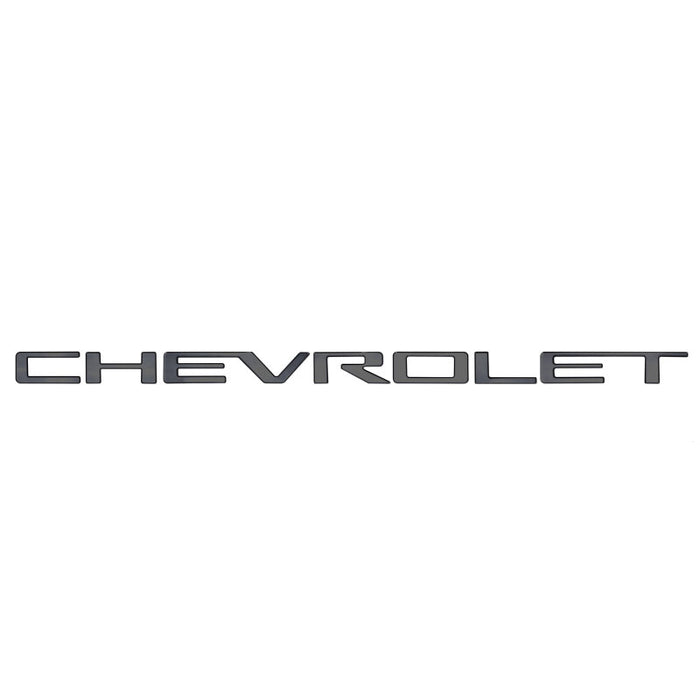 Putco 55551BPGM 2020 Chevy Silv 2500/3500 Blk Platinum Tailgate Letters - CHEVROLET - Stamped Version