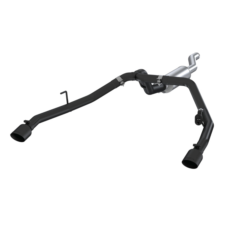 MBRP S5538BLK 2020 Jeep Gladiator 3.6L 2.5in Dual Rear Exit Cat Back Exhaust Black Coated