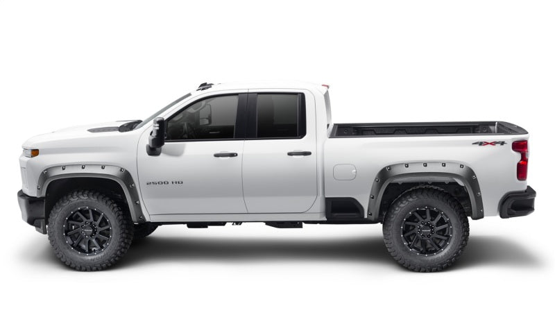 Bushwacker 48146-08 19-21 Chevrolet Silverado 2500 / 3500 HD (Excl. Dually) Forge Style Flares 4pc - Black