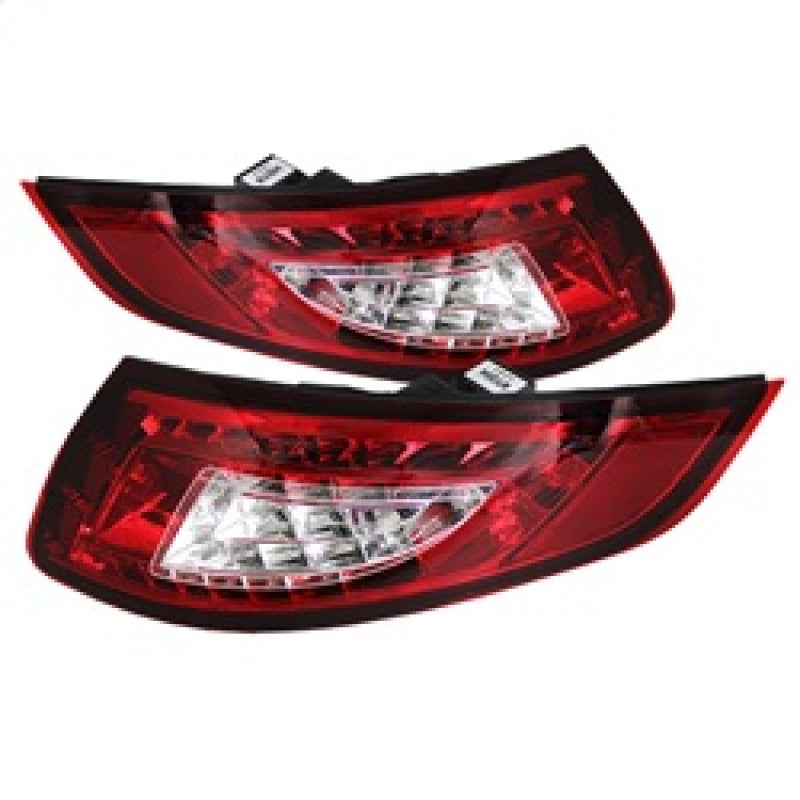 SPYDER 5037978 Spyder Porsche 997 05-08 LED Tail Lights Red Clear ALT-YD-P99705-LED-RC
