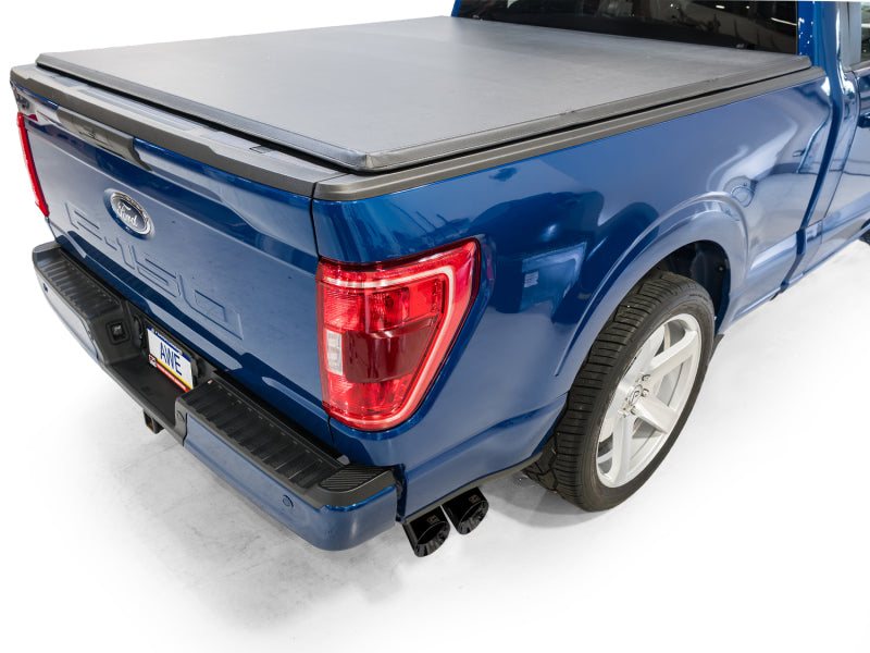 Awe Tuning 21+F-150 Side Exit Exh Reg Cab 4.5in Black Tips AWE3015-33145