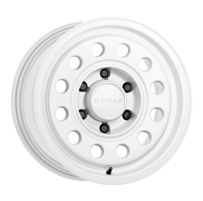 Nomad N501SA-78560-00 N501SA Convoy 17x8.5in / 6x139.7 BP / 0mm Offset / 106.1mm Bore - Gloss White Wheel