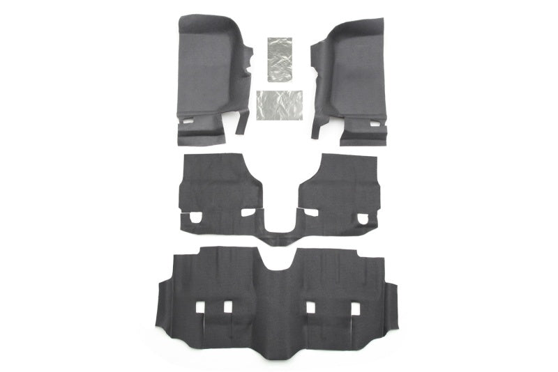 BedRug BTJK07F4 07-16 Jeep JK Unlimited 4Dr Front 4pc BedTred Floor Kit (Incl Heat Shields)