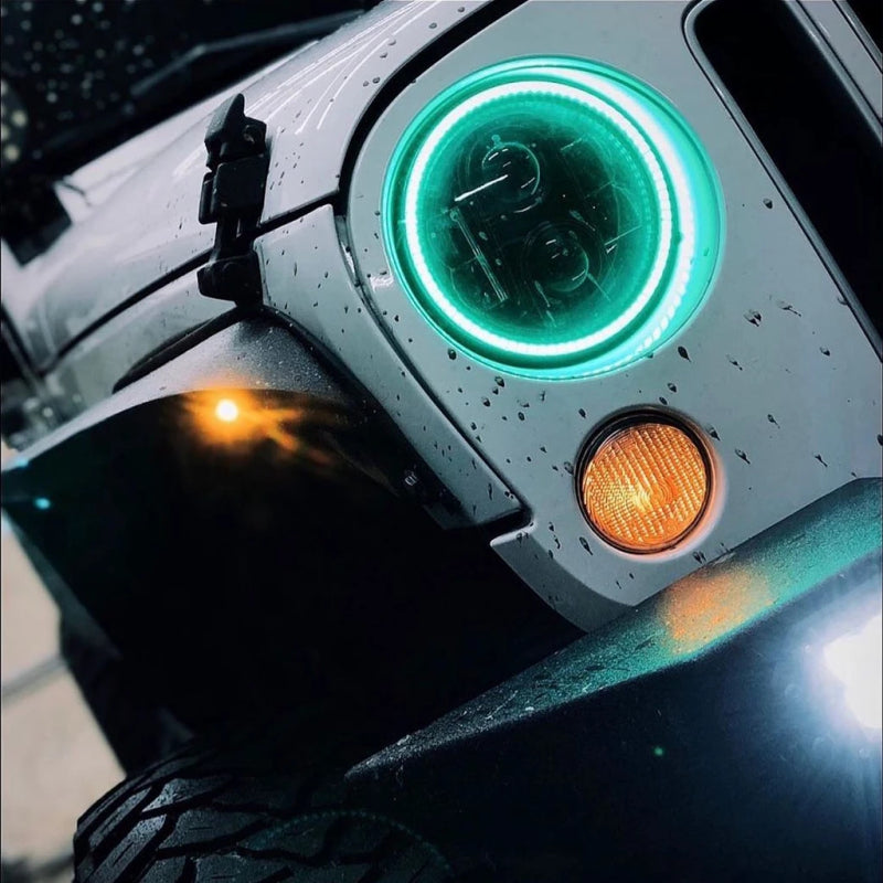 ORACLE Lighting 5769-335 Oracle 7in High Powered LED Headlights - Black Bezel - ColorSHIFT - BC1