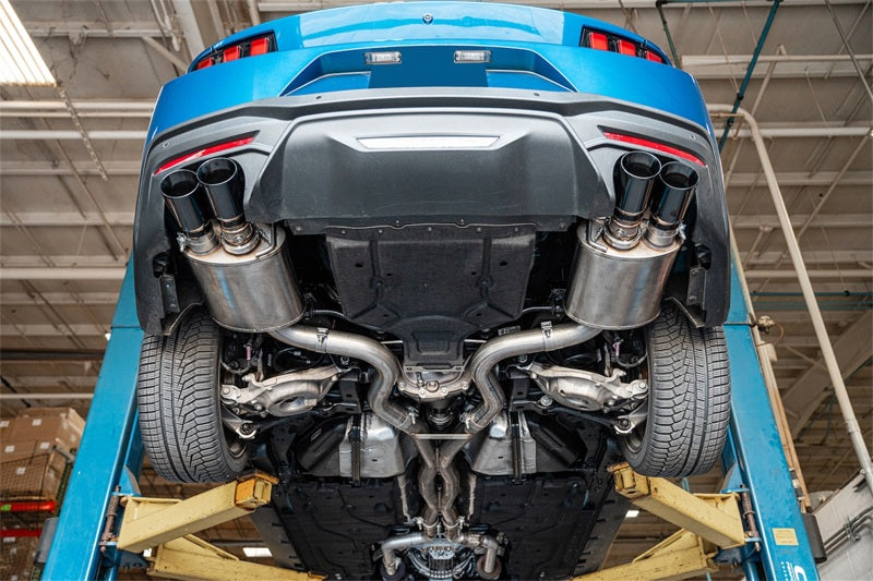 CORSA Performance 21262BLK Corsa 2024-2025 Ford Mustang V8 5.0L 3in Axle-Back Exhaust System w/ Twin 4in Black Straight Tips