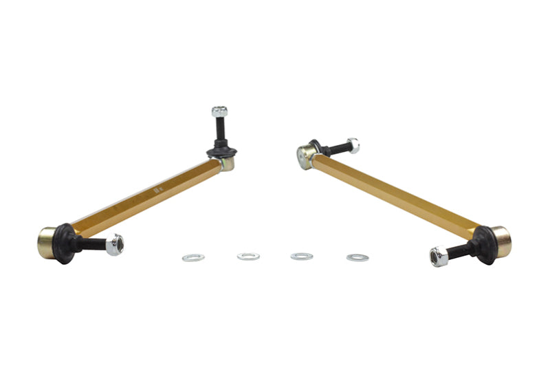 Whiteline KLC177 10+ Chevy Camaro FR Coupe Front Sway Bar - Link Assy H/D Adj Steel Ball (380mm C to C)