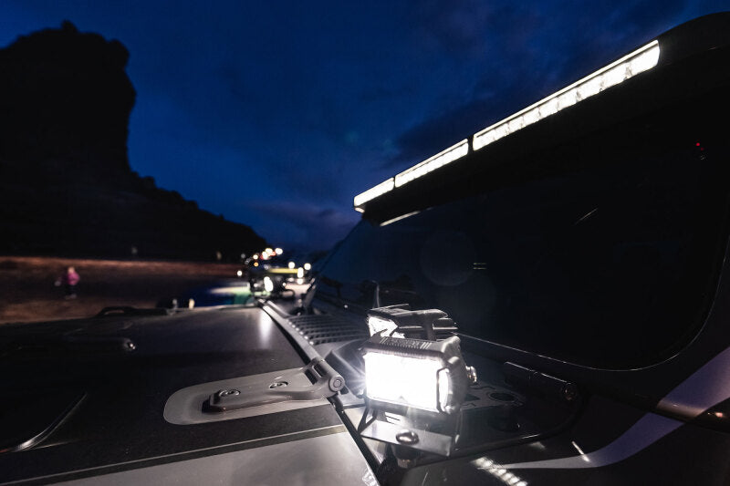 ORACLE Lighting 5917-023 Oracle Jeep Wrangler JL/Gladiator JT Integrated Windshield LED Light Bar System