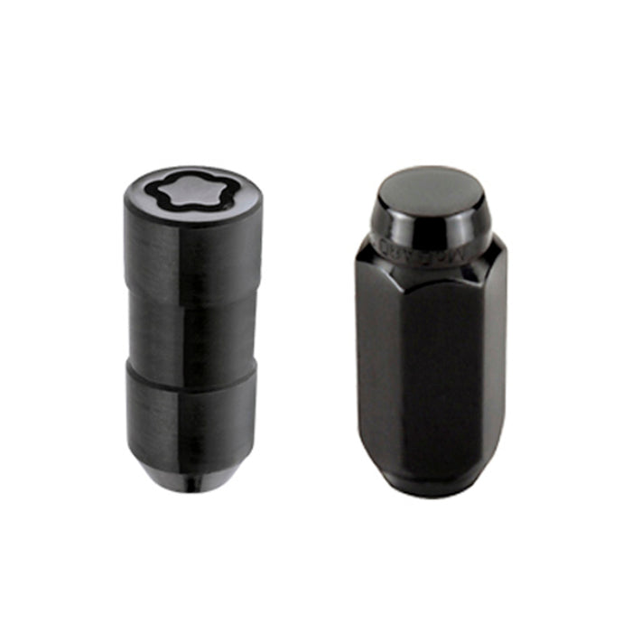 McGard 84622 6 Lug Hex Install Kit w/Locks (Cone Seat Nut) M14X1.5 / 13/16 Hex / 1.945in. Length - Black