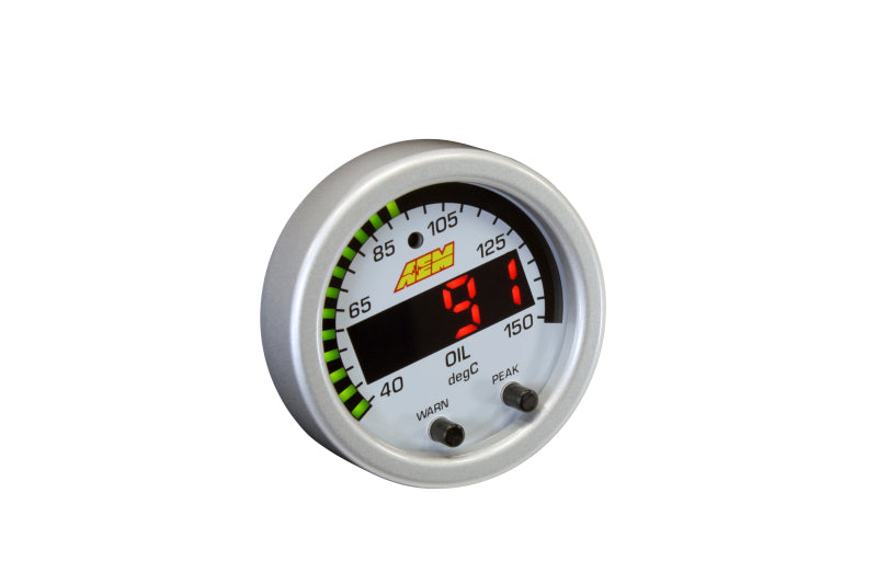 AEM 30-0302 X-Series Temperature 100-300F Gauge Kit (ONLY Black Bezel and Water Temp. Faceplate)