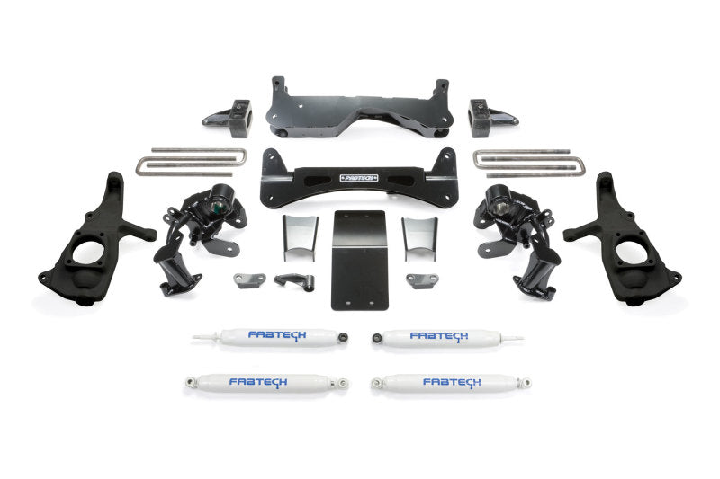 Fabtech K1046 11-19 GM 2500HD 2WD/4WD 6in Rts Sys w/Perf Shks