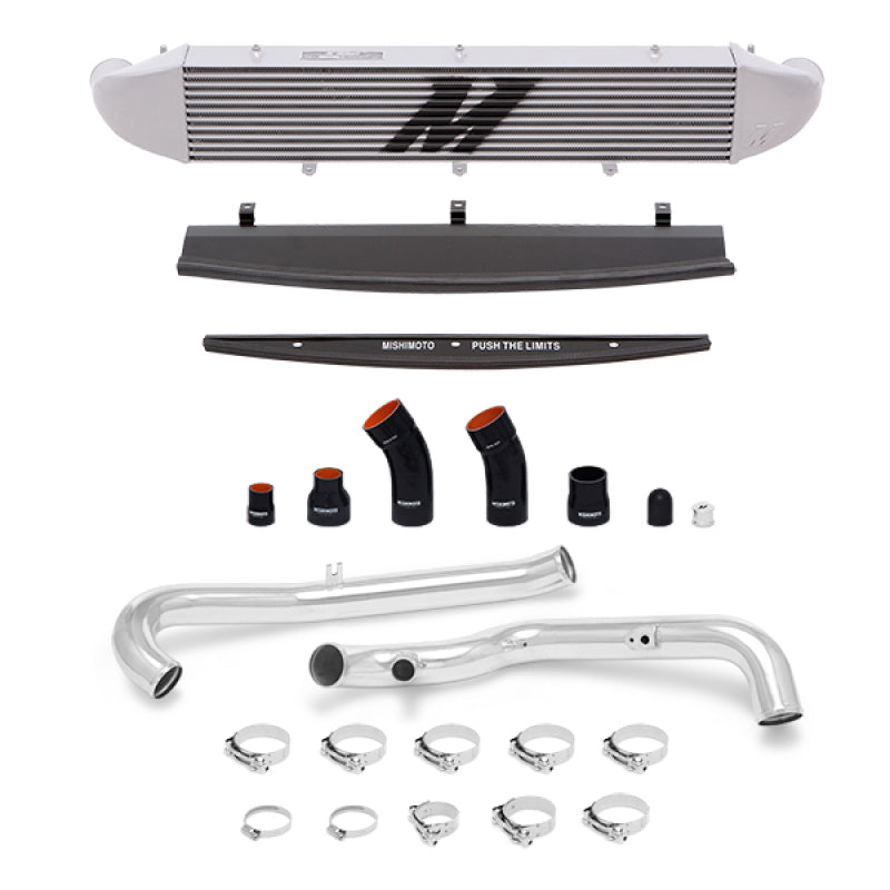 Mishimoto MMINT-FIST-14KPSL 2014-2016 Ford Fiesta ST 1.6L Front Mount Intercooler (Silver) Kit w/ Pipes (Silver)