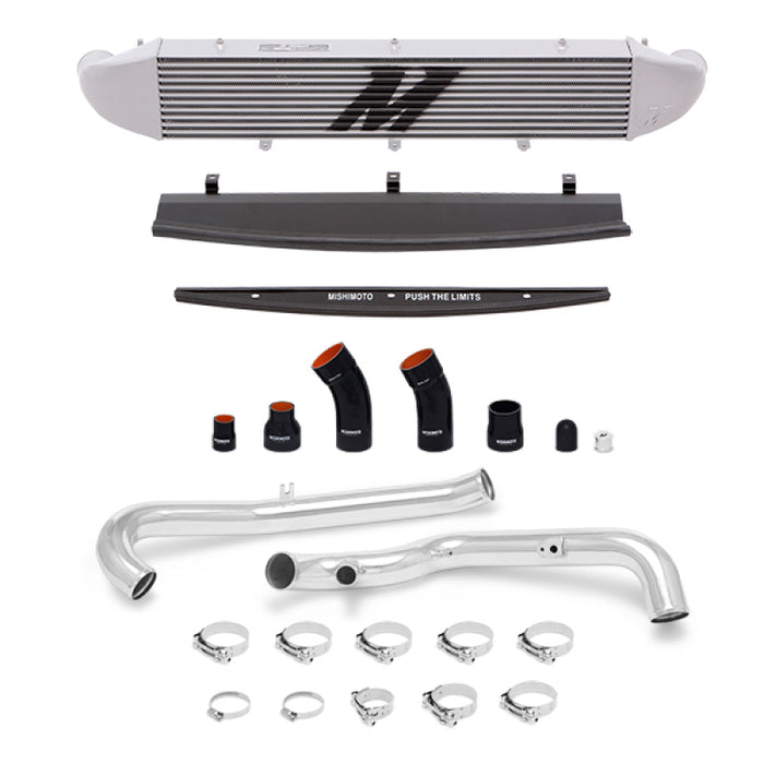 Mishimoto MMINT-FIST-14KPSL 2014-2016 Ford Fiesta ST 1.6L Front Mount Intercooler (Silver) Kit w/ Pipes (Silver)